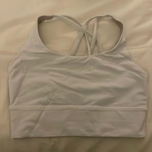 Lululemon Energy Longline Bra Size 4 in White